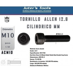 ALLEN CILINDRICO M10-1.5 GRADO 10.9