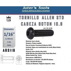 ALLEN CILINDRICO BOTON 1/16" (4-40) GRADO 10.9