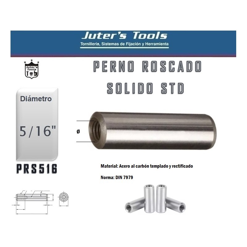 PERNO ROSCADO RECTIFICADO STD 5/16"