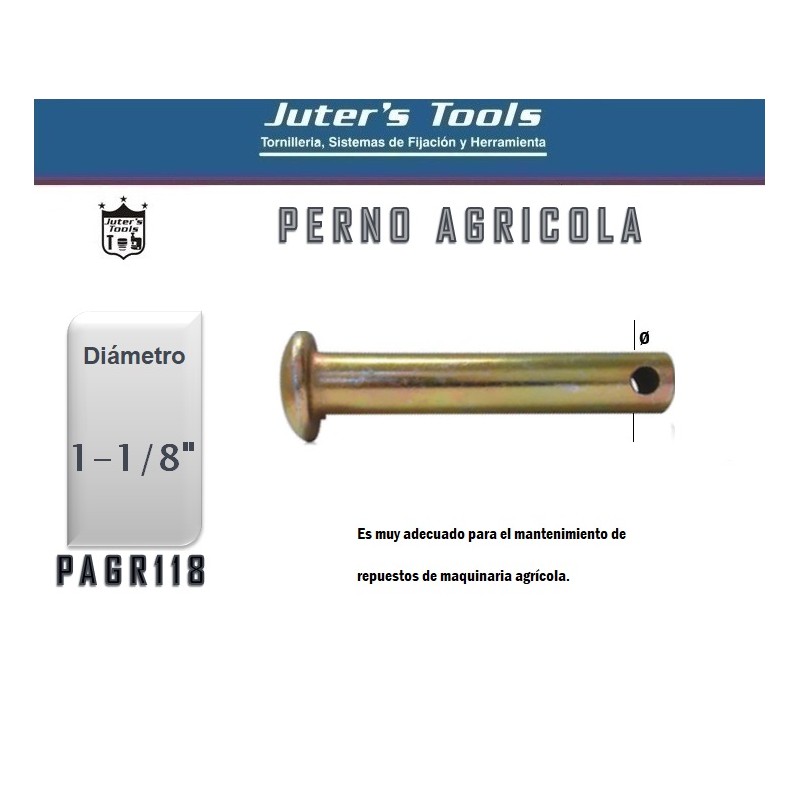 PERNO AGRICOLA 1-1/8" PERNO AGRICOLA 1-1/8"