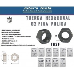 TUERCA HEXAGONAL G2 FINA PULIDA