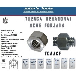 TUERCA HEXAGONAL ACME FORJADA