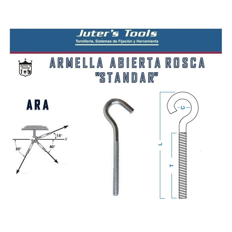 ARMELLAS ROSCA ESTANDAR ABIERTA Y CERRADA