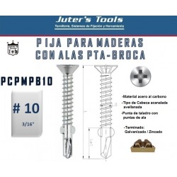 PCPMPB10 PIJA PARA MADERA PUNTA DE BROCA CON ALAS