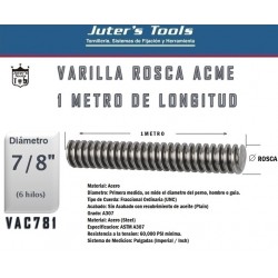 VARILLA ROSCA ACME 7/8-6H X...