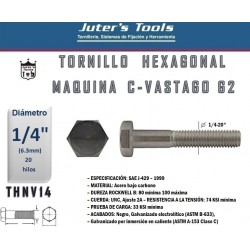 TORNILLO HEXAGONAL MAQUINA SAE G2 1/4-20 C-VASTAGO