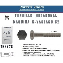 TORNILLO HEXAGONAL MAQUINA SAE G2 7/8-9" C-VASTAGO