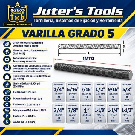 VARILLA GRADO 5