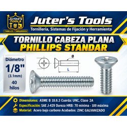 TORNILLO CABEZA PLANA STD